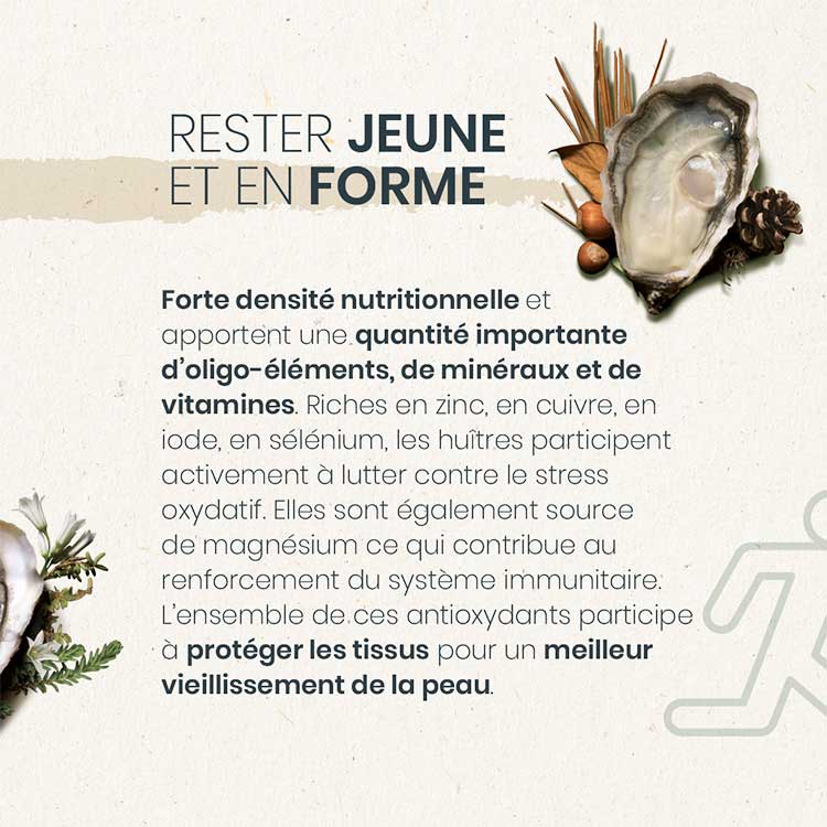 Les huîtres Marennes Oléron partenaires santé | Valeur nutritionnelle