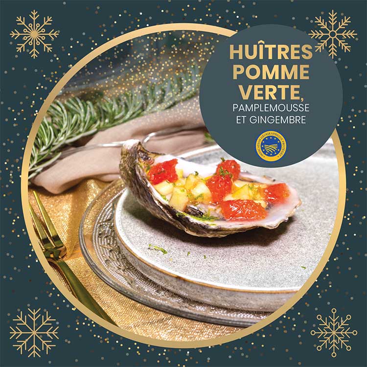 fiche recette Huîtres Marennes Oléron